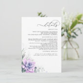 多肉植物葉金ゴールドの結婚詳細 エンクロージャーカード (スタンド正面)