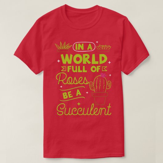 多肉植物1 Tシャツ (デザイン正面)