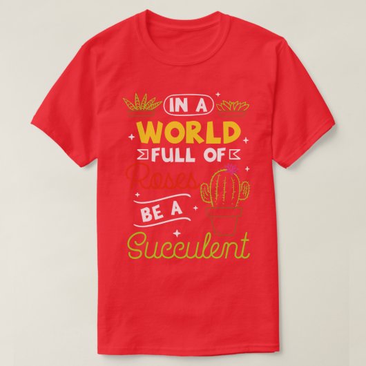 多肉植物2 Tシャツ (デザイン正面)