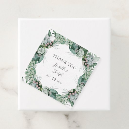 多肉植物 |ありがとうございますメッセージカード フェイバータグ (インサイチュ)