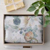 多肉植物 グリーンとゴールドのパンプキン 秋のパーティー 薄葉紙 (ギフト)