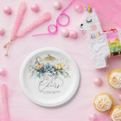 多肉植物 グリーンとゴールドのパンプキン 秋の乾杯 ペーパープレート (パーティー)