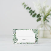 多肉植物 |グリーンフラット結婚の座席表 プレイスカード (スタンド正面)