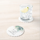 多肉植物 グリーン エレガント モダン 紙コースター (インサイチュ)