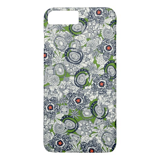 多肉植物 グリーン オレンジ 星 Case-Mate iPhoneケース (裏面)