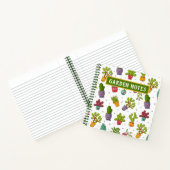 多肉植物、サボテン、デザートノート ノートブック (内部)