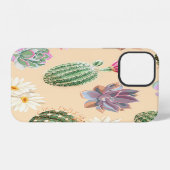 多肉植物 サボテン: 高精細パターン iPhoneケース (裏面横)