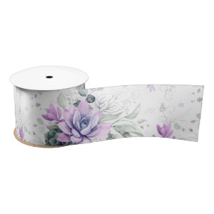 多肉植物 シルバー グリーン エレガント ボタニカル サテンリボン