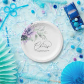 多肉植物 シルバー グリーン エレガント モダン チェアーズ ペーパープレート (パーティー)