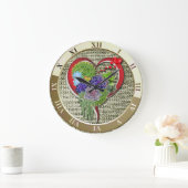 多肉植物 ラージ壁時計 (ホーム)