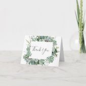 多肉植物 |折り曲げサンキューカード サンキューカード (正面)