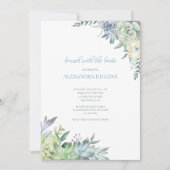 多肉植物 招待状 (正面)