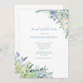 多肉植物 招待状 (正面/裏面)