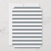 多肉植物、枝、石 | 婚前お披露目パーティー 招待状 (裏面)