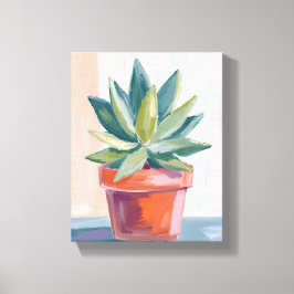 多肉植物 水彩画 ボタニカルアート キャンバスプリント