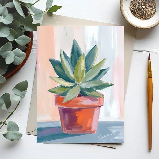 多肉植物 水彩画 植物学 ポストカード