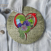 多肉植物 缶バッジ (インサイチュ)