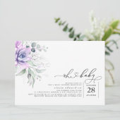 多肉植物Ohベビーベビーシャワー招待状 招待状 (スタンド正面)