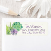 多肉水色アドレス ラベル (インサイチュ)