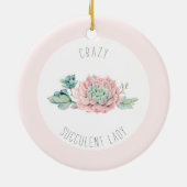 多肉熱狂するの聖降誕祭の装飾 セラミックオーナメント (裏面)