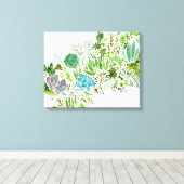 多肉球 キャンバスプリント (インサイチュ (ウッドフロア))