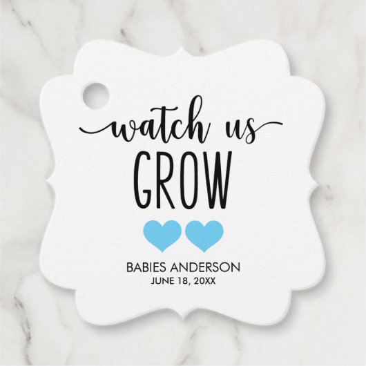 多肉男児の赤ちゃんシャワーを育てる米国を見る フェイバータグ (正面)