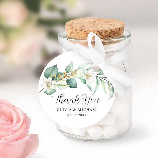 多肉的なモダン結婚緑に感謝 フェイバータグ