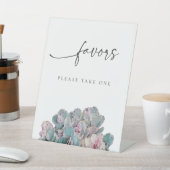 多肉的な砂漠の好意サイン 台座サイン (インサイチュ)