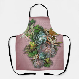 多肉的ディスプレーディナープレート エプロン
