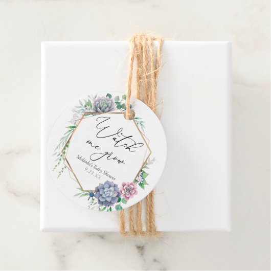 多肉眼で私が植物を育てるクラシックラウンド フェイバータグ (インサイチュ)