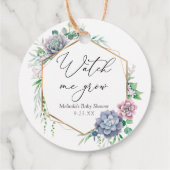 多肉眼で私が植物を育てるクラシックラウンド フェイバータグ (裏面)