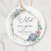 多肉眼で私が植物を育てるクラシックラウンド フェイバータグ (正面)