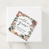 多肉眼で私が赤ちゃんシャワーメッセージカード フェイバータグ (インサイチュ)