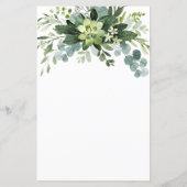 多肉種ユーカリ結婚グリーンリーのメニューカード (裏面)