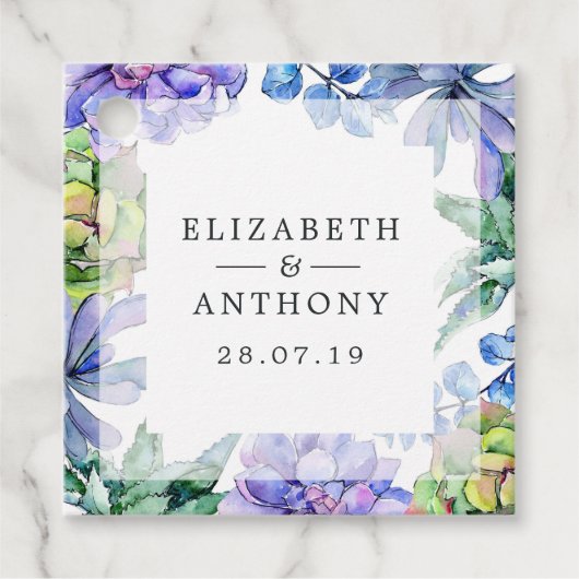 多肉種結婚類 フェイバータグ (正面)