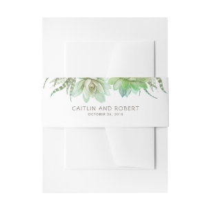 多肉種結婚類 招待状ベリーバンド