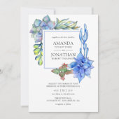 多肉種結婚類 招待状 (正面)