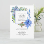 多肉種結婚類 招待状 (スタンド正面)