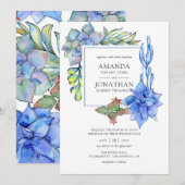 多肉種結婚類 招待状 (正面/裏面)