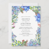 多肉種結婚類 招待状 (正面)