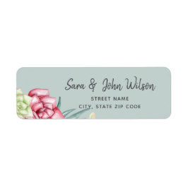 多肉素朴サボテンバラフローラ結婚 ラベル