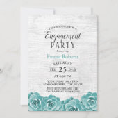 多肉素朴フローラバーンウッド婚約パーティ 招待状 (正面)