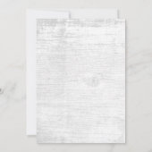 多肉素朴フローラバーンウッド婚約パーティ 招待状 (裏面)