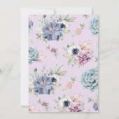 多肉素朴開花 |お前が俺の花嫁のメイドになるか 招待状 (裏面)