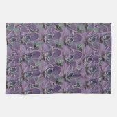 多肉紫色 キッチンタオル (横)