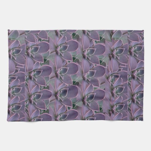 多肉紫色 キッチンタオル (横)