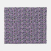 多肉紫色 フリースブランケット (正面(横))