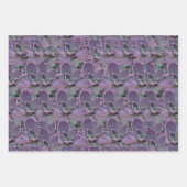 多肉紫色 ラッピングペーパーシート (正面3)
