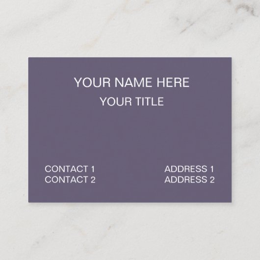 多肉紫色 名刺 (裏面)