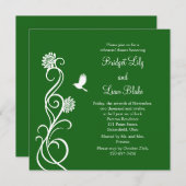 多肉結婚のリハーサルディナー 招待状 (正面/裏面)